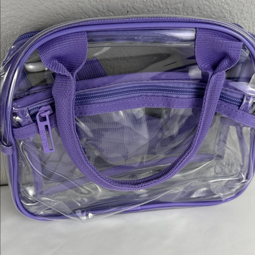 Purple Transparent Backpack and Bag Set - Picture 7 of 10
